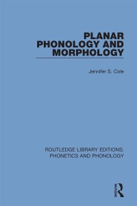 Cover image: Planar Phonology and Morphology 1st edition 9781138608313