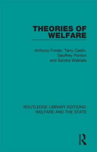 Cover image: Theories of Welfare 1st edition 9781138607897