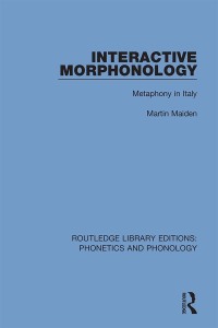 Cover image: Interactive Morphonology 1st edition 9781138604216