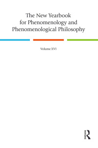 Omslagafbeelding: The New Yearbook for Phenomenology and Phenomenological Philosophy 1st edition 9781138601369