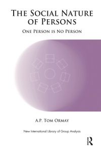 Cover image: The Social Nature of Persons 1st edition 9781855757721