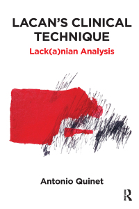 Cover image: Lacan's Clinical Technique 1st edition 9781782205500