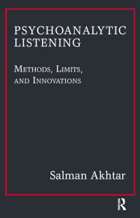 Imagen de portada: Psychoanalytic Listening 1st edition 9780367101619