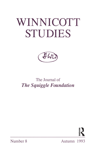 Cover image: Winnicott Studies. No 8 1st edition 9780367328283