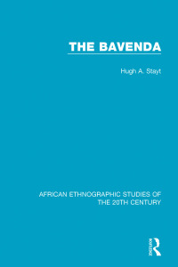 Imagen de portada: The Bavenda 1st edition 9781138598355