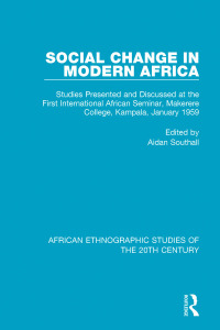 Cover image: Social Change in Modern Africa 1st edition 9781138598317
