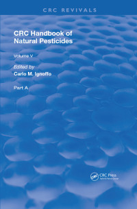 Cover image: Handbook of Natural Pesticides 1st edition 9781138597020