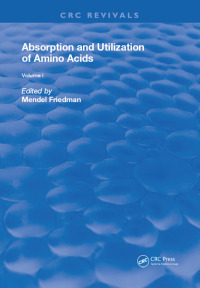 Titelbild: Absorption and Utilization of Amino Acids 1st edition 9781138596672