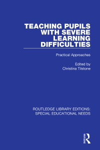 Omslagafbeelding: Teaching Pupils with Severe Learning Difficulties 1st edition 9781138595033