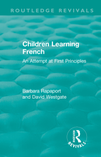 Cover image: Children Learning French 1st edition 9781138594401