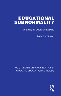 Cover image: Educational Subnormality 1st edition 9781138592551