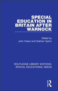 Imagen de portada: Special Education in Britain after Warnock 1st edition 9781138592346