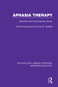 Titelbild: Aphasia Therapy 1st edition 9781138592162