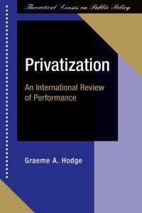 Cover image: Privatization 1st edition 9780367317454