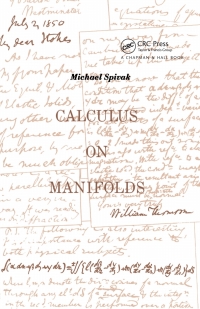 Cover image: Calculus On Manifolds 1st edition 9780367091903