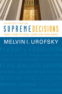 Cover image: Supreme Decisions, Volume 2 1st edition 9780367097660