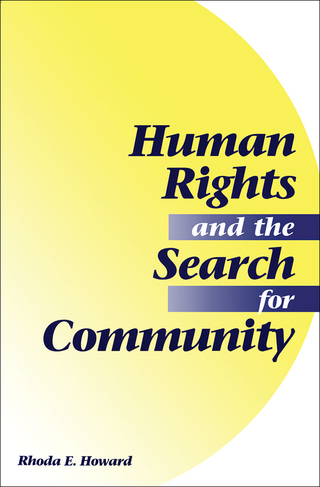 Cover image: Human Rights And The Search For Community 1st edition 9780813325798