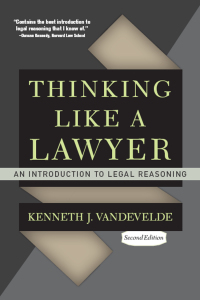 Cover image: Thinking Like a Lawyer 2nd edition 9780367097295
