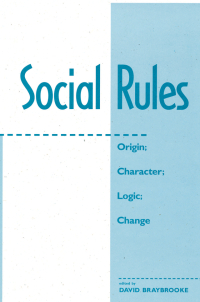 Cover image: Social Rules 1st edition 9780813391038