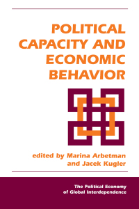 Cover image: Political Capacity And Economic Behavior 1st edition 9780813333649