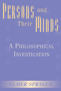 Titelbild: Persons And Their Minds 1st edition 9780813391274