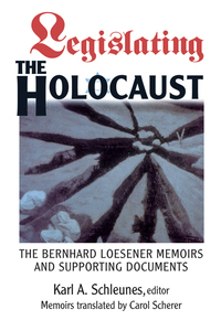 Cover image: Legislating The Holocaust 1st edition 9780813337753