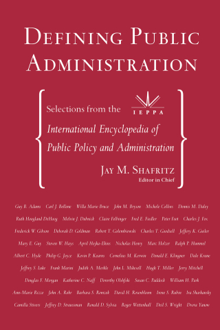 Cover image: Defining Public Administration 1st edition 9780813397665