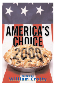 Cover image: America's Choice 2000 1st edition 9780367098506