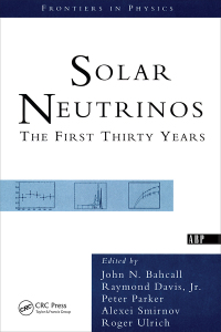 Imagen de portada: Solar Neutrinos 1st edition 9780813340371