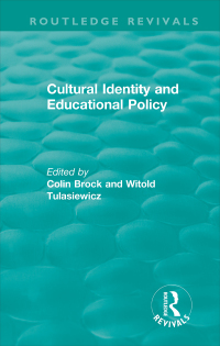 Imagen de portada: Cultural Identity and Educational Policy 1st edition 9781138587786