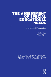 Cover image: The Assessment of Special Educational Needs 1st edition 9781138586932