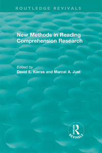 Imagen de portada: New Methods in Reading Comprehension Research 1st edition 9781138585256