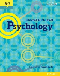 Omslagafbeelding: Edexcel AS/A Level Psychology Student Book Library Edition 1st edition 9781447982456
