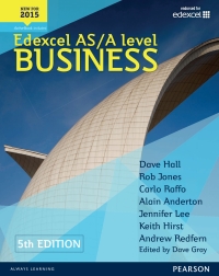 Imagen de portada: Edexcel AS/A Level Business Student Book Library Edition 1st edition 9781447983521