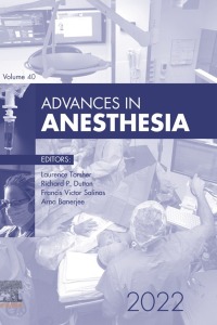 Cover image: Advances in Anesthesia, 2022 1st edition 9780443105647