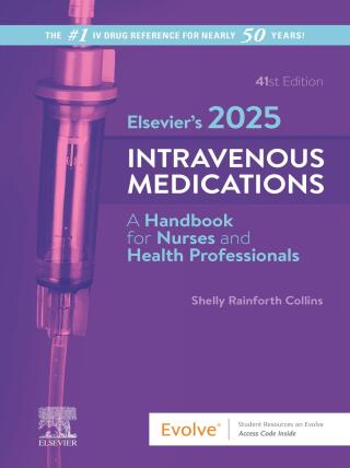 Cover image: Elsevier’s 2025 Intravenous Medications 41st edition 9780443120404