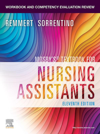 Cover image: Workbook and Competency Evaluation Review for Mosby's Textbook for Nursing Assistants 11th edition 9780443121333