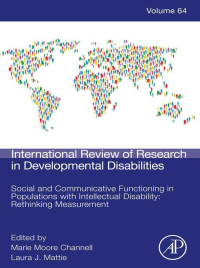 Cover image: Social and Communicative Functioning in Populations with Intellectual Disability: Rethinking Measurement 1st edition 9780443132759