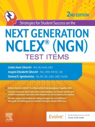 Cover image: Strategies for Student Success on the Next Generation NCLEX® (NGN) Test Items 2nd edition 9780443246029