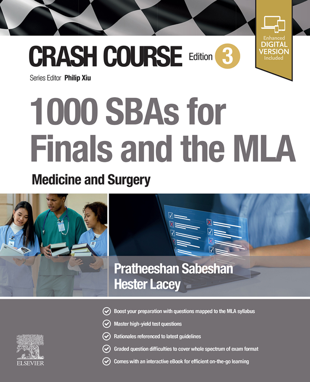 Crash Course: 1000 SBAs for Finals and the MLA – Medicine and Surgery Part 1 3rd Edition
