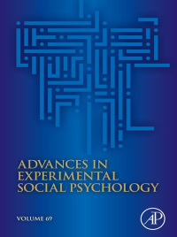 Cover image: Advances in Experimental Social Psychology 1st edition 9780443294266