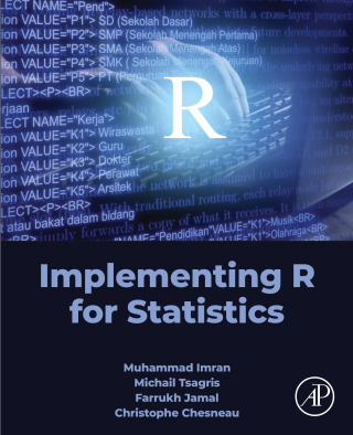 Imagen de portada: Implementing R for Statistics 9780443383212