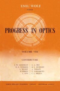 Omslagafbeelding: Progress in Optics Volume 8 9780444100207