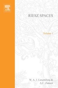 Cover image: Riesz Spaces 9780444101297