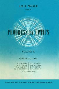Imagen de portada: Progress in Optics Volume 10 9780444103949