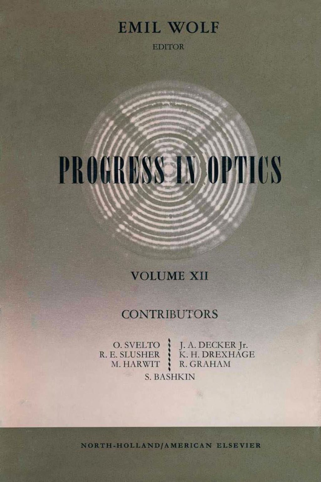 Progress in Optics Volume 12