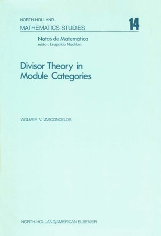 Titelbild: Divisor theory in module categories 9780444107374