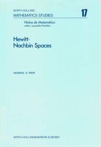 Cover image: Hewitt-Nachbin spaces 9780444108609