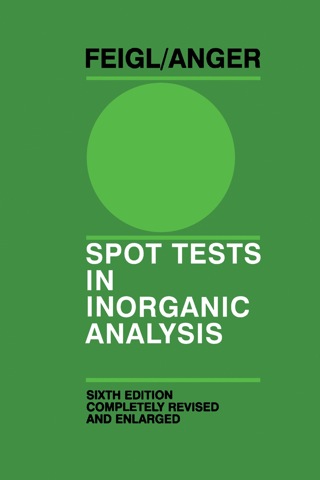 Cover image: Spot Tests in Inorganic Analysis 6th edition 9780444409294