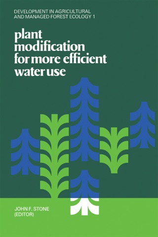 Cover image: Plant Modification For More Efficient Water Use 9780444412737